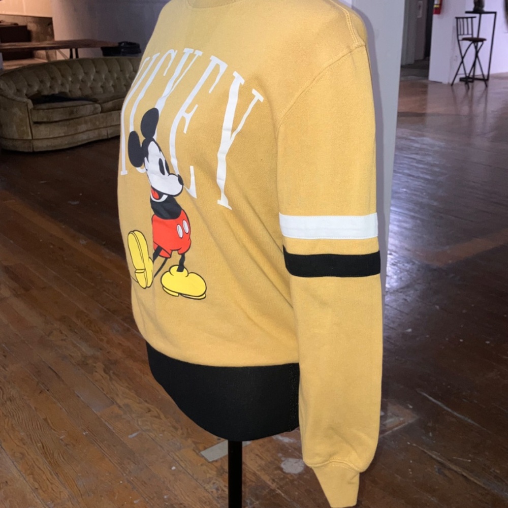 Mustard yellow Mickey Mouse sweatshirt - Picture 9 of 12